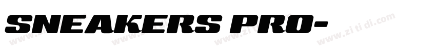 SNEAKERS PRO字体转换